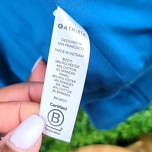 Athleta Womens Full Zip Hooded  Lightweight Jacket Blue Size Extra Small - Picture 9 of 11